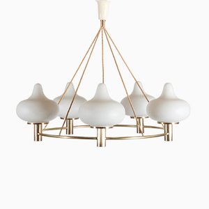 Chandelier by Mogens Hammer & Henning Moldenhawer for Louis Poulsen, 1950s