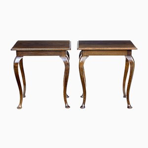 Tables d'Appoint en Chêne, 1920s, Set de 2