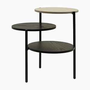 Tavolino Triplo nero e grigio di Martina Bartoli per Mason Editions