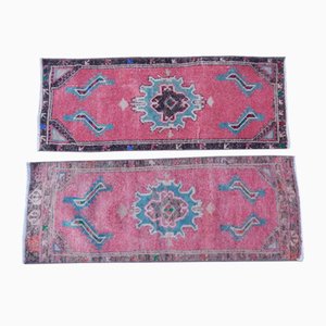 Small Vintage Turkish Rugs, 1970s, Set of 2