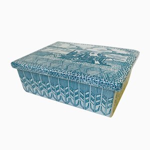 Caja de abalorios danesa de porcelana de Paul Hoyrup para Nymolle, años 70