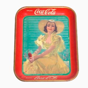 Vassoio Coca-Cola vintage, 1938