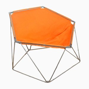 Orange Penta Chair by Jean-Paul Barry & Kim Moltzer for Wilhelm Bofinger, 1960s