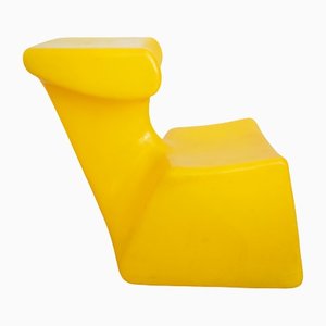 Yellow Zocker Children's Chair by Luigi Colani for Top System Burkhard Lübke, 1971