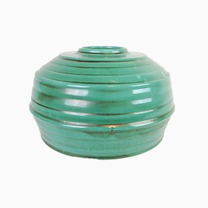 Cuenco o jarrón sueco Art Déco de cerámica de Upsala Ekeby, años 40