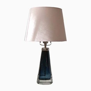 Blue RD-1566 Table Lamp by Carl Fagerlund for Orrefors, 1960s