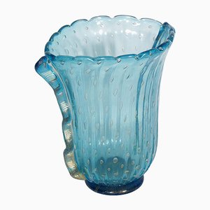 Art Deco Murano Glass Vase Signed from Fratelli Toso, 1950s