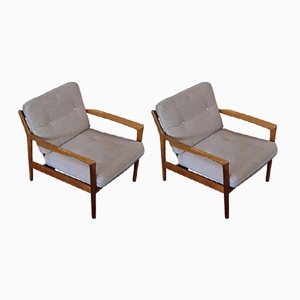 Set of USA-75 Armchairs by Folke Ohlsson for Dux, 1950s