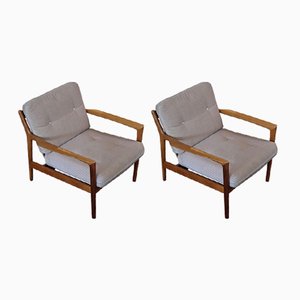 USA-75 Armchairs by Folke Ohlsson for Dux, 1950s, Set of 2