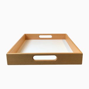 Vintage Danish Beech & Formica Serving Tray from Ehapa, 1970s