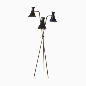 Dreiarmige Stehlampe, 1950er