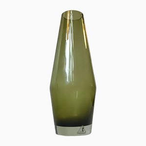 Mid-Century Green Glass Vase by Tamara Aladin for Riihimaen Lasi Oy, 1970s