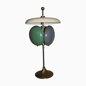 Italienische Mid-Century Tischlampe aus lackiertem Metall, 1950er