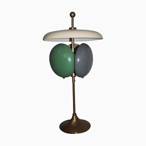 Mid-Century Italian Lacquered Metal Table Lamp, 1950s
