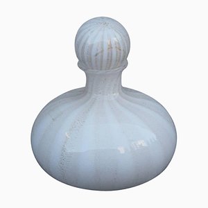 Bottiglia in vetro di Murano con tappo di Tommaso Barbi, anni '70