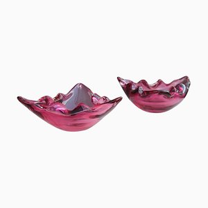 Murano Glass Bowls, 1960s, Set of 2