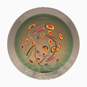 Vintage Murano Glass Decorative Dish, 1980s