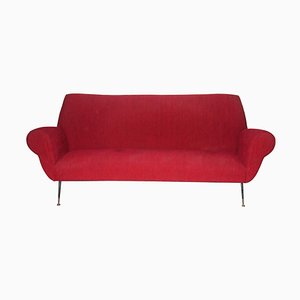 Mid-Century Curved Sofa by Gigi Radice for Minotti