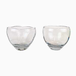 Crystal Bowls by Asta Strömberg, 1950s, Set of 2