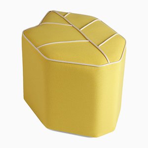 Pouf d'Extérieur Leaf Seat Jaune par Nicolette de Waart pour Design by Nico