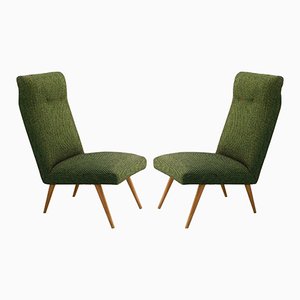 Mid-Century French Lounge Chairs, 1950s, Set of 2