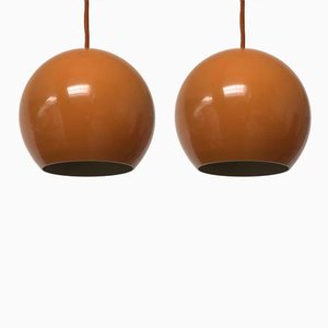 Topan Pendant Lamps by Verner Panton for Louis Poulsen, 1970s, Set of 2