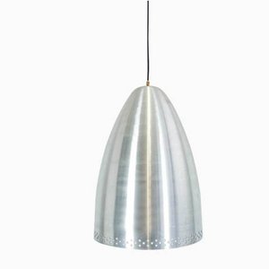 Lámpara colgante industrial vintage de aluminio perforado