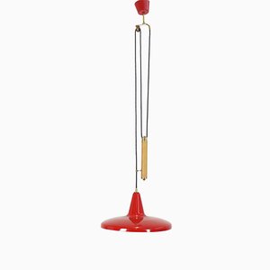 Lampe à Suspension à Contrepoids, Italie, 1950s