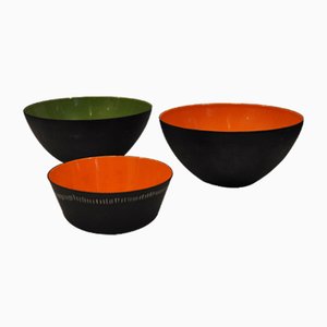 Krenit Bowls by Herbert Krenchel for Torben Ørskov, 1953, Set of 3