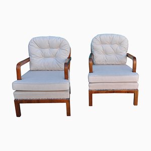 Set of French Art Deco Chairs, 1930s