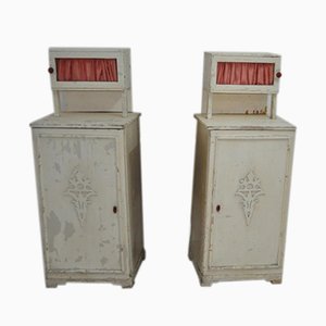 Antique Hungarian Nightstands, Set of 2