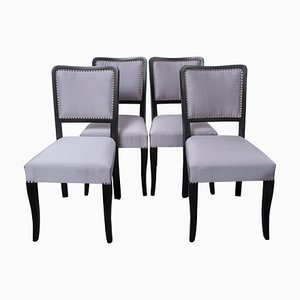 Art Deco Dining Chairs, Set of 4