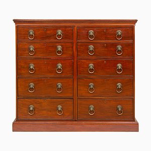 19th-Century Bankers Drawers with Lion's Head Handles