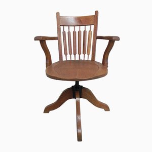 Oak Swivel Chair, 1950s