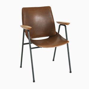 Brown Shell Lupina Armchair by Niko Kralj for Stol Kamnik, 1970s