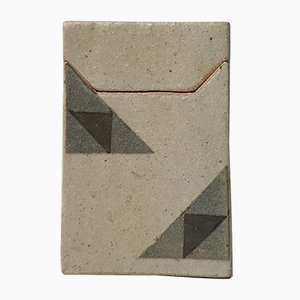 Danish Geometric Stoneware Trinket Box by Sten Børsting, 1990s