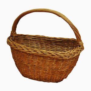 Vintage Wicker Basket, 1950s