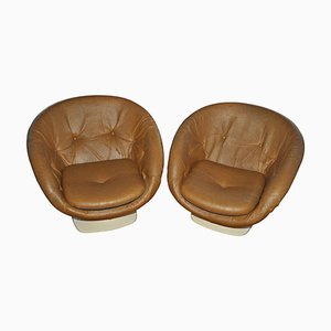 Set of French Plastic Club Chairs by Rafael Raffel, 1970s