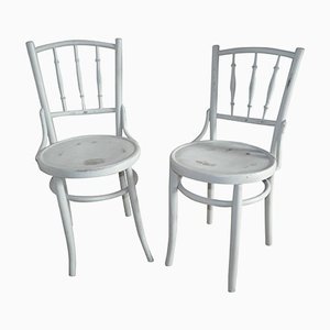 Set of Grey Bistro Chairs from Lichtig, 1900s