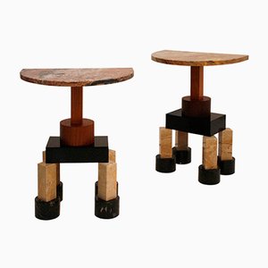 Italian Demistella Console Tables by Ettore Sottsass, Set of 2