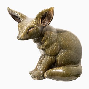 Sculpture Fennec en Céramique par Elfriede Balzar-Kopp, 1955