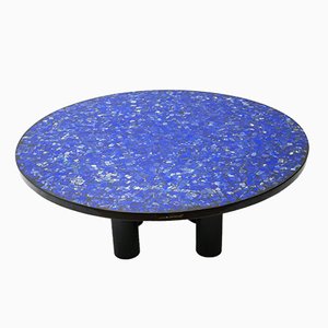 Lapis Lazuli Coffee Table by Etienne Allemeersch, 1970s