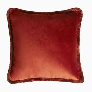 Major Collection Cushion in Velvet with Fringes from Lo Decor