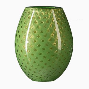 Ovale Mocenigo Vase in Gold & Grün von Marco Segantin für VGnewtrend