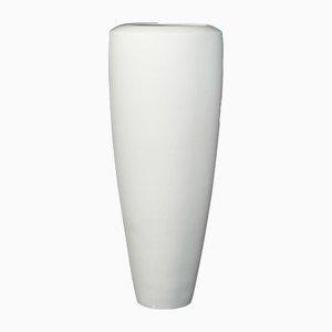 White Glossy Ceramic Howitzer Vase from VGnewtrend