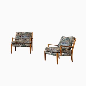 Löven Easy Chairs by Arne Norell for Arne Norell AB, 1960s, Set of 2