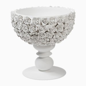 Italian Ceramic Coco Camelie Cup with Base by Marco Segantin for VGnewtrend