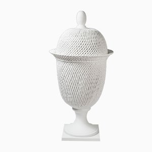 Ceramic Lidded Potiche Vase from VGnewtrend