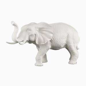 Italian Ceramic African Mother Elephant Sculpture from VGnewtrend