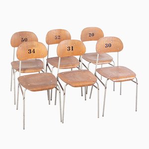 School Chairs, 1970s, Set of 6